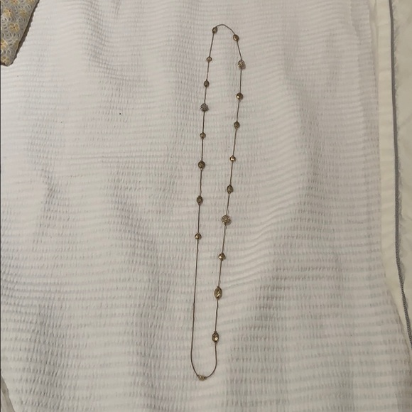 Jewelry - Long Necklace with Rhinestones